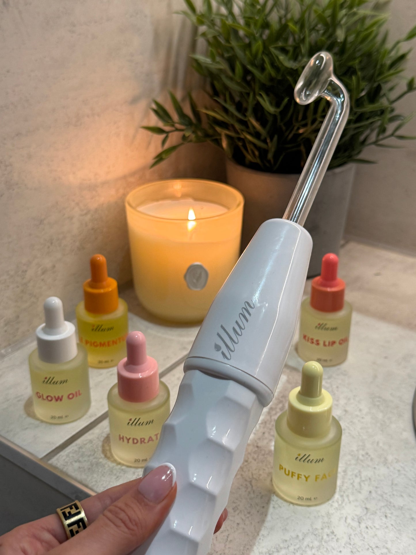 High Frequency Skin Therapy Wand Electrotherapy 4 Attachments