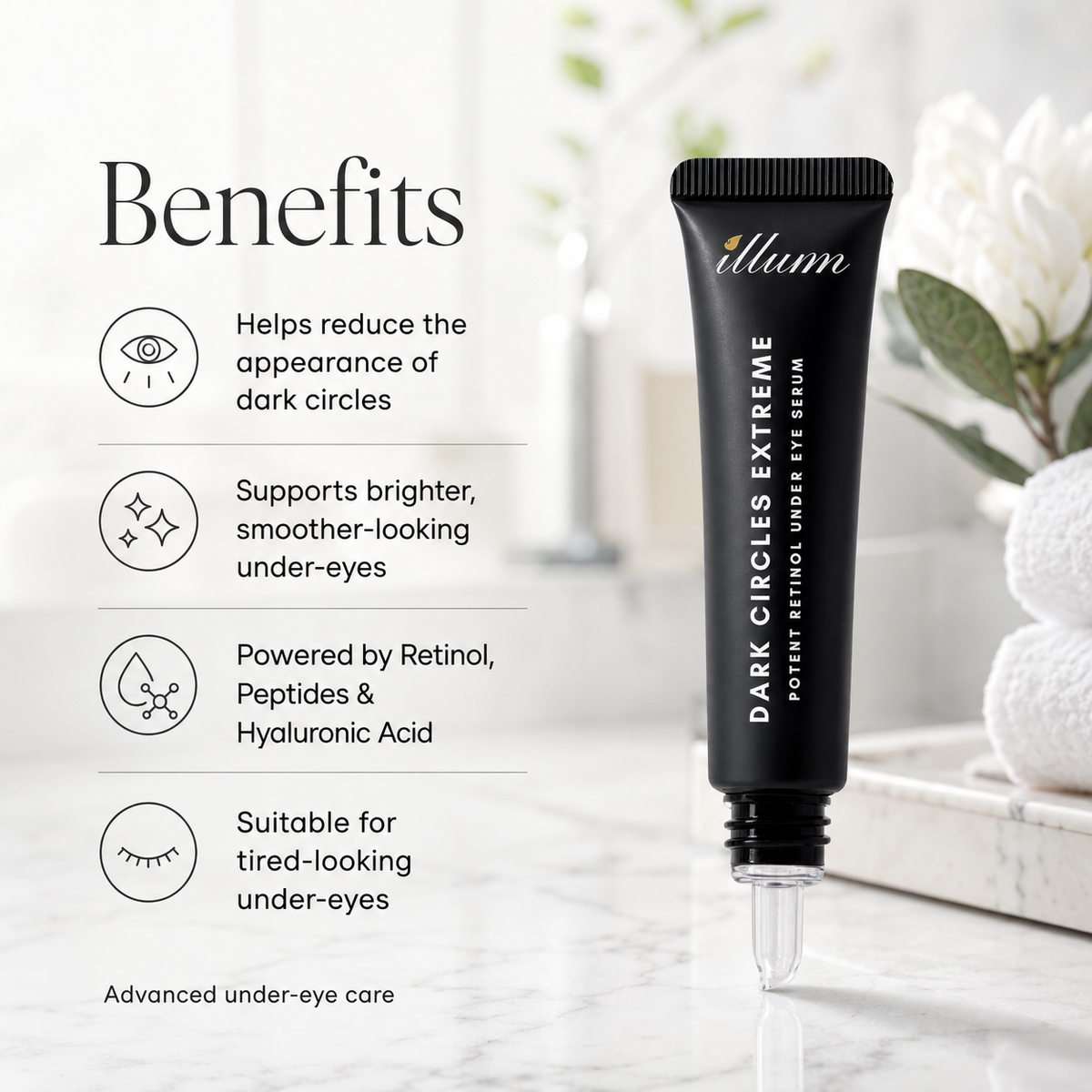 Dark Circles Extreme - Under‑Eye Serum - Retinol & Hyaluronic Acid Treatment