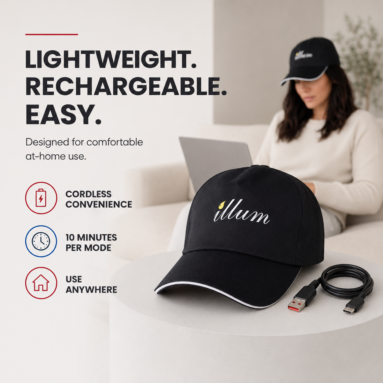 Red & Blue Light Therapy Cap for Hair Loss