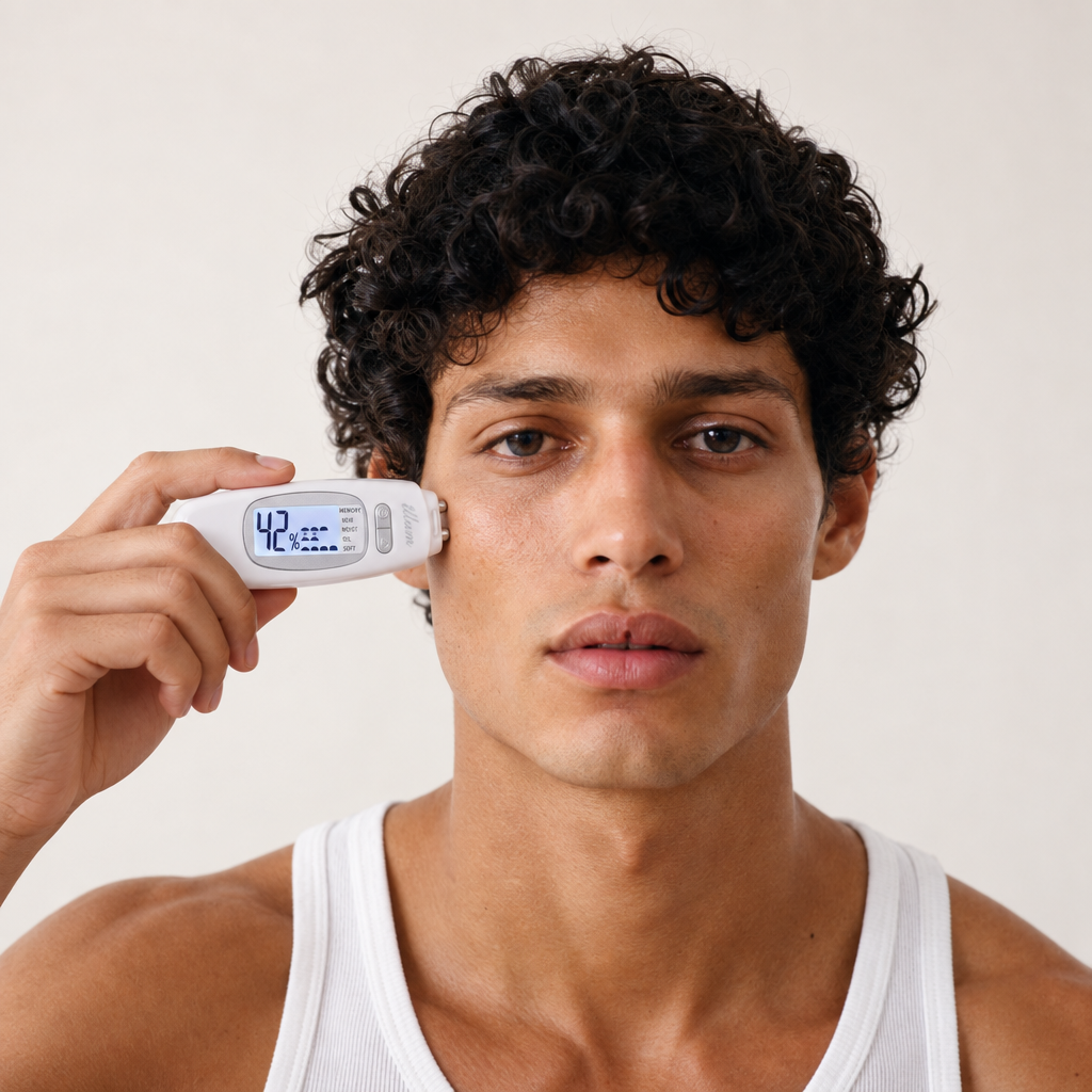 Digital Skin Analyser Handheld - Oil, Moisture & Softness Readings