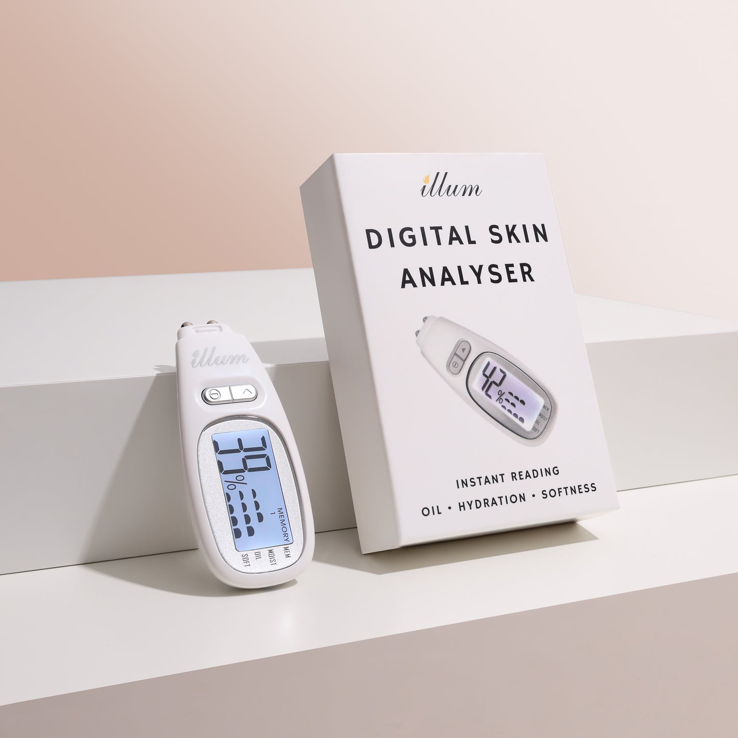 Digital Skin Analyser Handheld - Oil, Moisture & Softness Readings