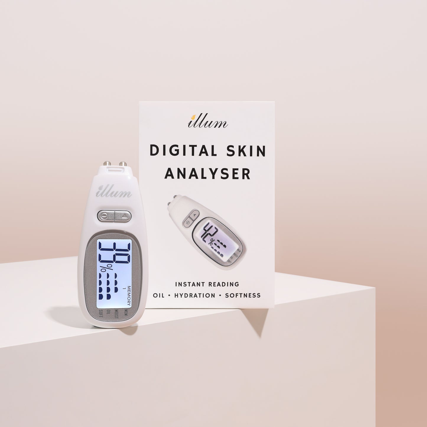 Digital Skin Analyser Handheld - Oil, Moisture & Softness Readings